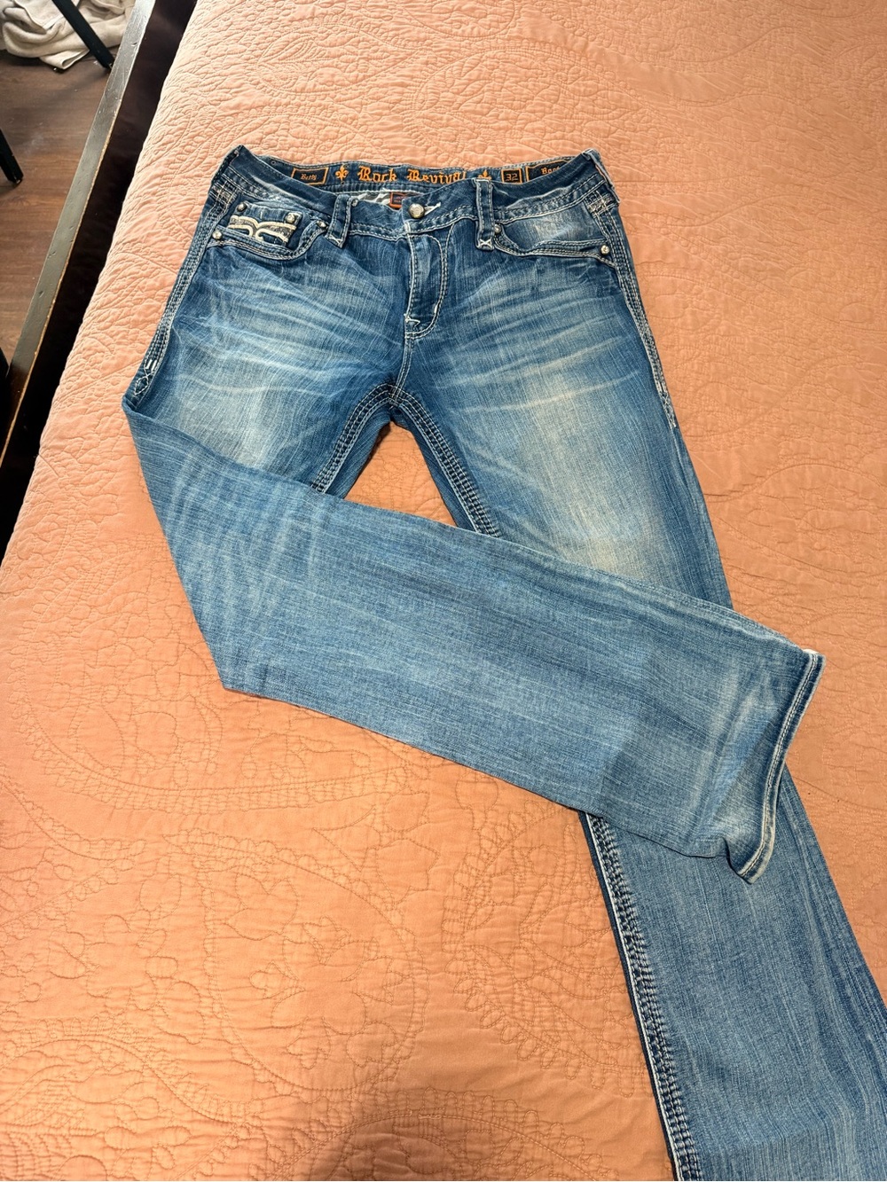 Rock Revival Women’s Light Blue Boot Cut Jeans